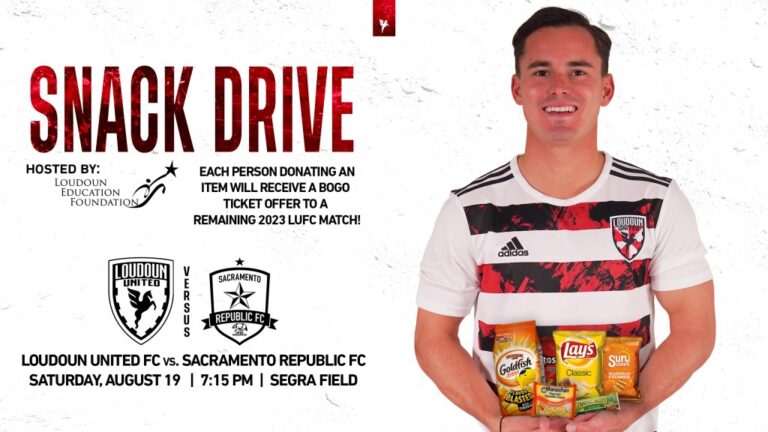 Loudoun United Fc Set To Host Snack Drive During Match On August 19Th