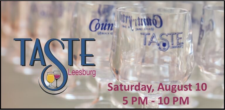 TASTE Leesburg to Light Up Downtown on August 10