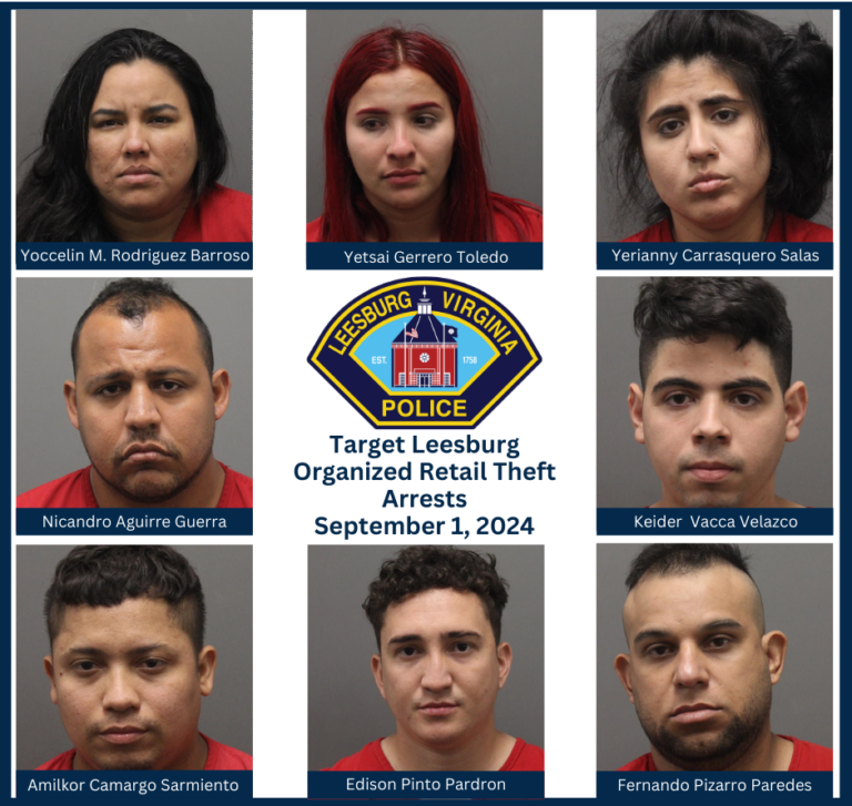 Ten Arrested for Organized Retail Theft at Leesburg Target