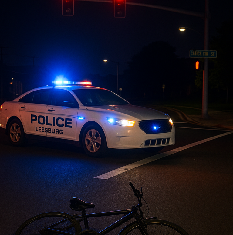 Bicyclist Injured in Late-Night Leesburg Hit-and-Run, Police Seeking Driver